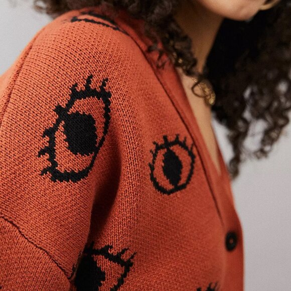 Lazy Oaf - Eye For An Eye Cardigan - Medium - Picture 6 of 7